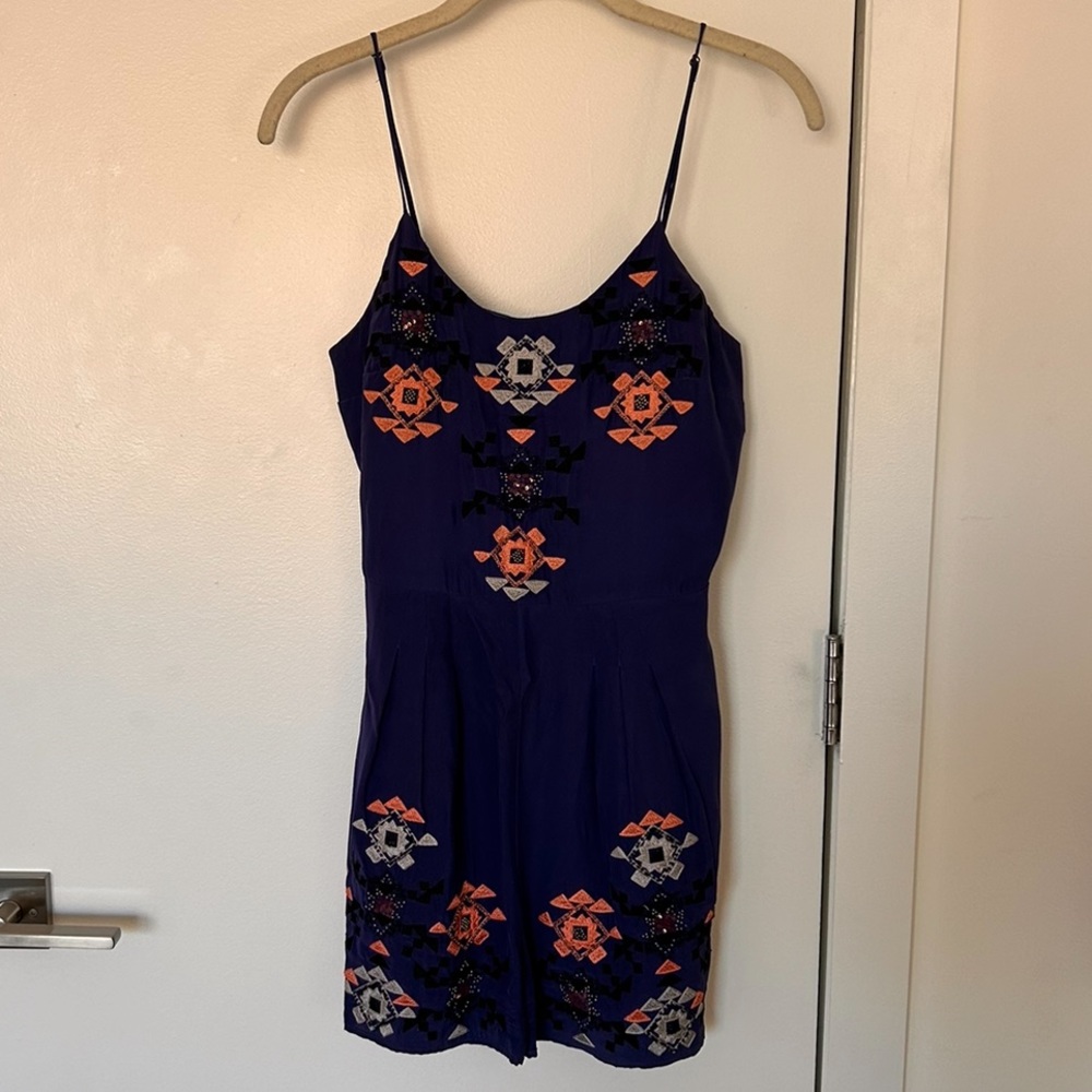 Parker embroidered romper